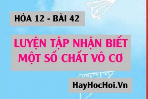 Bài tập luyện tập: Nhận biết một số hợp chất vô cơ - Hóa 12 bài 42